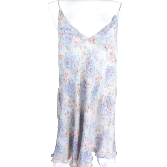 Joie Pastel Floral Silk Slip Dress - Picture 1 of 4